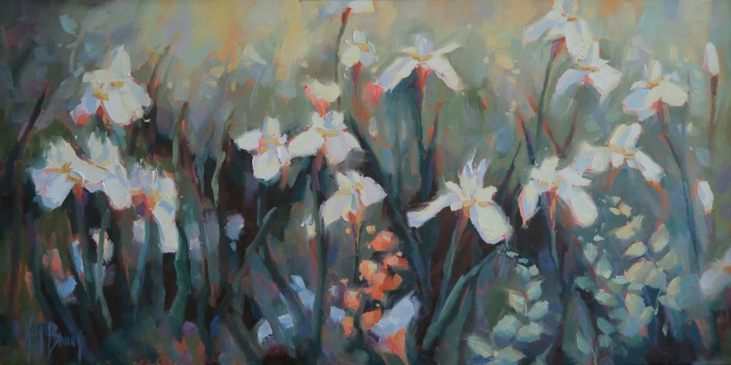 White Iris 18 x 36 c2015